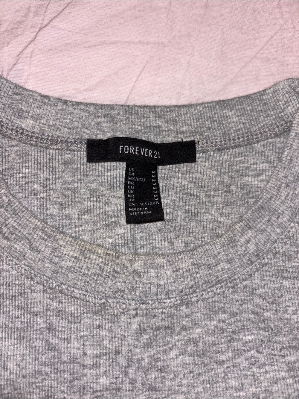 Forever 21 Gray Ribbed Cropped Tank - Picture 3 of 3